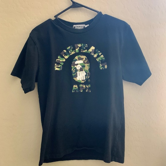 Bape X Undefeated ABC College Camo Tee 'Green' - Picture 2 of 5